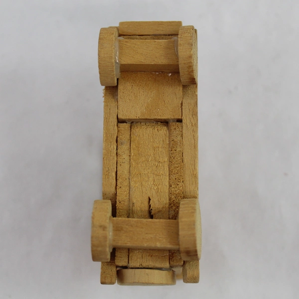 Vintage Miniature Handcrafted Wooden Car Figurine 2 Inch