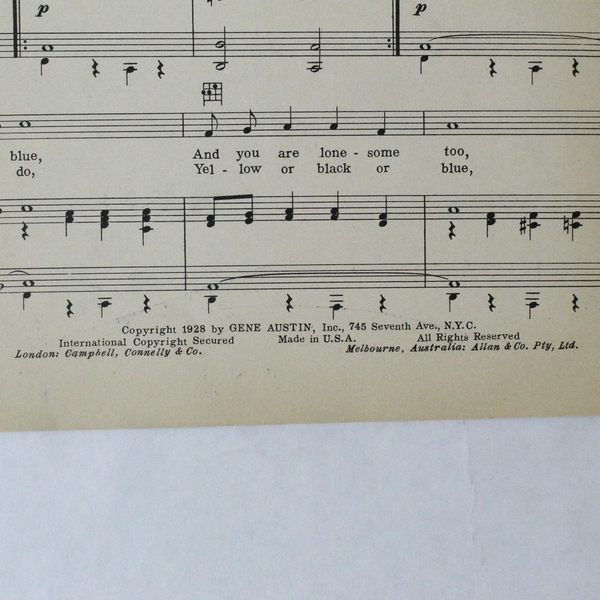 Wear A Hat With A Silver Lining Vintage Sheet Music 1928 Al Sherman