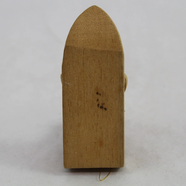 Vintage Wood Doll In A Rowboat Christmas Ornament