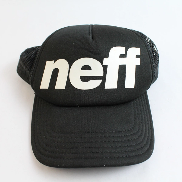 Neff Trucker Black Adjustable Mesh Snapback Hat One Size