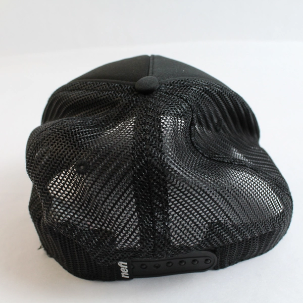 Neff Trucker Black Adjustable Mesh Snapback Hat One Size