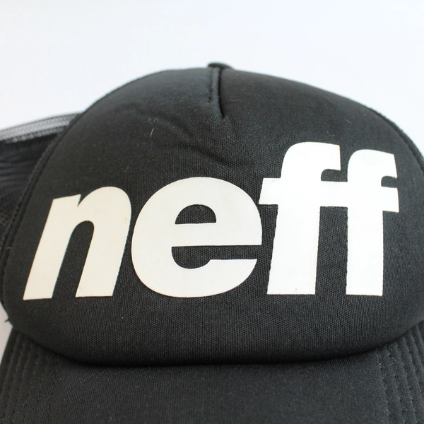 Neff Trucker Black Adjustable Mesh Snapback Hat One Size