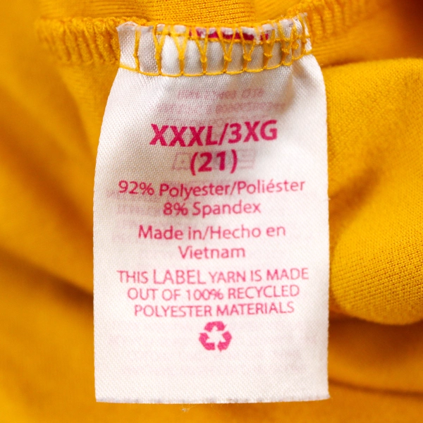 No Boundaries Women's Mustard Yellow V-Neck Long Sleeve Shirt XXXL