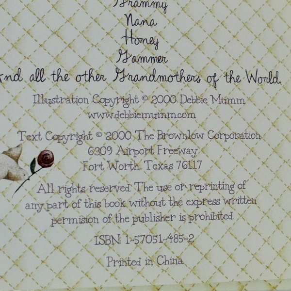 75 Ways to Spoil Your Grandchild by Debbie Mumm Mini Book 2000 HC Gift
