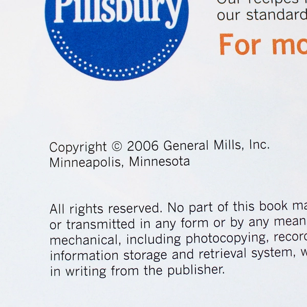 Pillsbury Annual Recipes 2006 Hardcover Cookbook Bake-Off Contest Winners