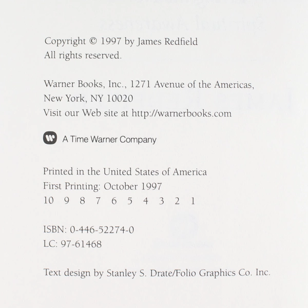 Celestine Vision Living the New Spiritual Awareness James Redfield 1997 HC DJ