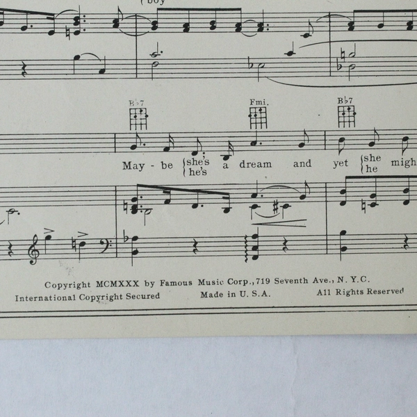 Vintage 1931 Sheet Music "Who's Your Little Who-Zis?" by Goering & Hirsch