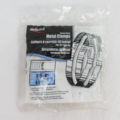 4 In. Deflecto-o Worm Drive Metal Clamps Deflecto MCX4 2 Pack