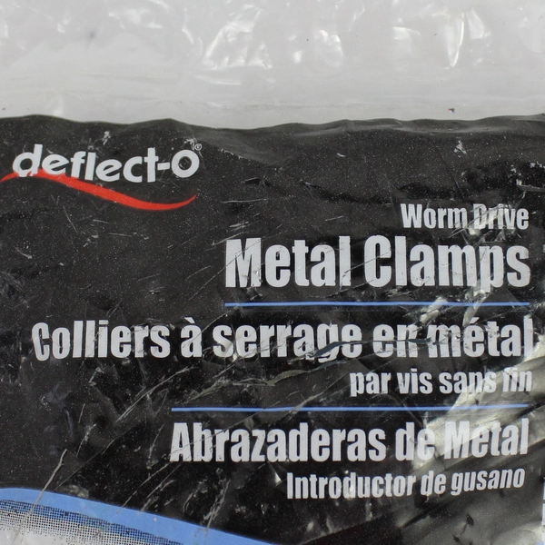 4 In. Deflecto-o Worm Drive Metal Clamps Deflecto MCX4 2 Pack