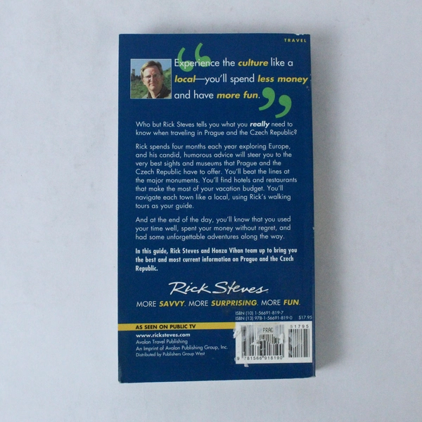 Rick Steves' Prague & the Czech Republic 2007 Travel Guide Good Condition