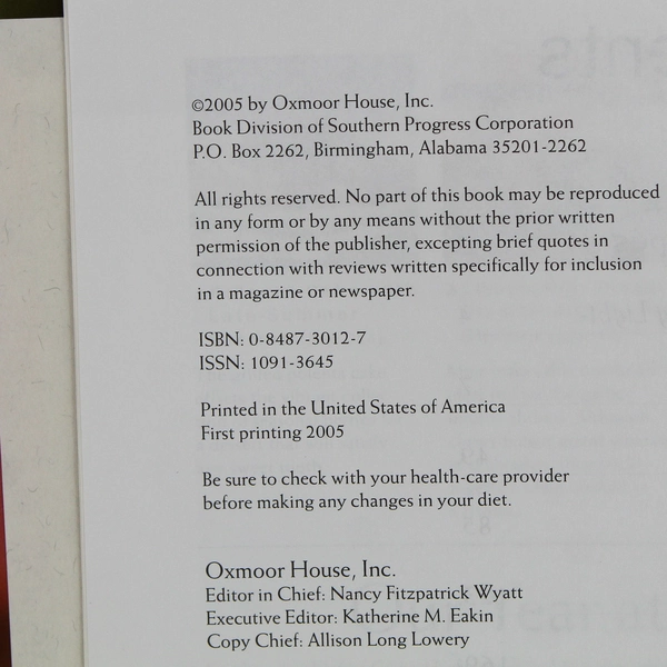 Cooking Light Annual Recipes 2006 Hardcover Cookbook Over 1000 Recipes