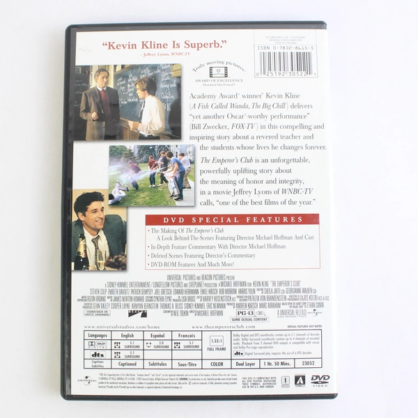 The Emperor's Club 2002 DVD Movie Kevin Kline Drama Film