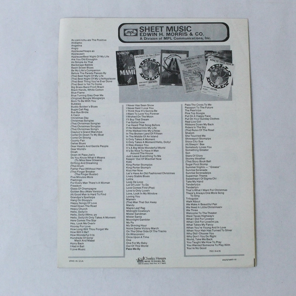 Vintage Sheet Music What I Did For Love A Chorus Line 1975 Hamlisch Kleban