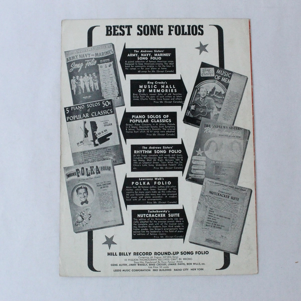 Vintage Sheet Music: Mister Five By Five, 1942, Raye De Paul, Pre-Owned