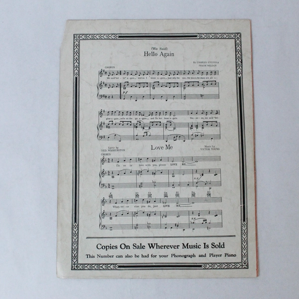 Vintage 1934 Sheet Music "Neighbors" by O'Flynn, Cavanaugh, Weldon