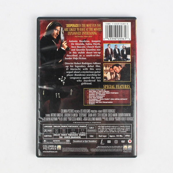Desperado DVD 1995 Columbia TriStar Home Entertainment Antonio Banderas