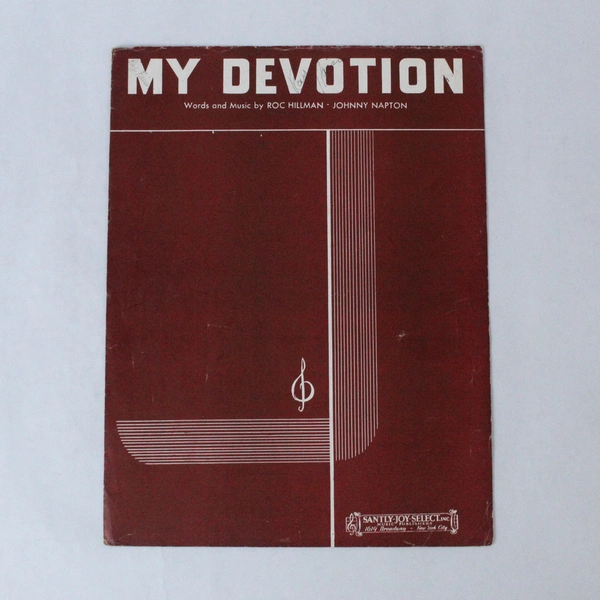 Vintage 1942 My Devotion Sheet Music Roc Hillman Johnny Napton Pre-Owned
