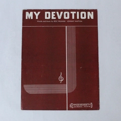 Vintage 1942 My Devotion Sheet Music Roc Hillman Johnny Napton Pre-Owned