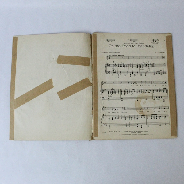 On the Road to Mandalay Vintage Sheet Music Rudyard Kipling Oley Speaks