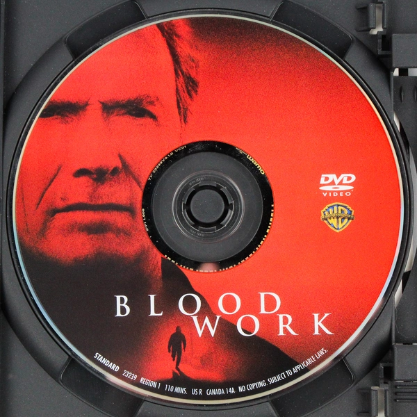 Blood Work DVD 2002 Clint Eastwood Thriller Movie Film