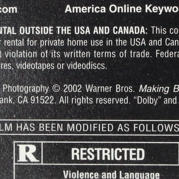 Blood Work DVD 2002 Clint Eastwood Thriller Movie Film