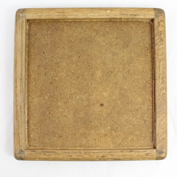 Cleo Teissedre Decorative Square Ceramic Tile Flower Vase Design 9" x 9"