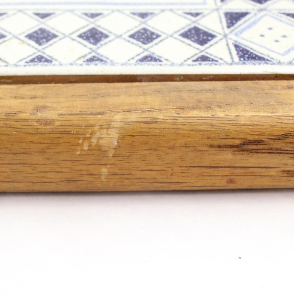 Cleo Teissedre Decorative Square Ceramic Tile Flower Vase Design 9" x 9"