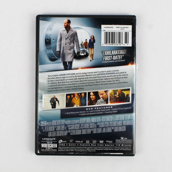 The Bank Job DVD 2008 Movie Lionsgate Jason Statham Crime Thriller Film