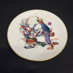 1978 Gorham Saturday Evening Post Norman Rockwell Plate Circus Clown
