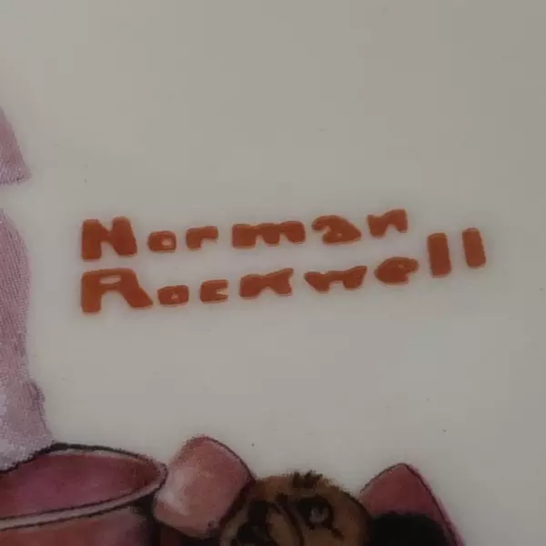 1978 Gorham Saturday Evening Post Norman Rockwell Plate Plumbers