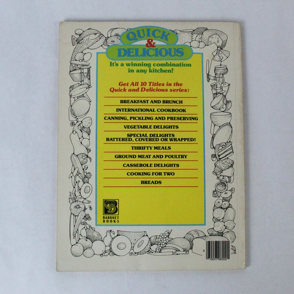 Vintage Quick & Delicious Casserole Delights by Johna Blinn Baronet PB