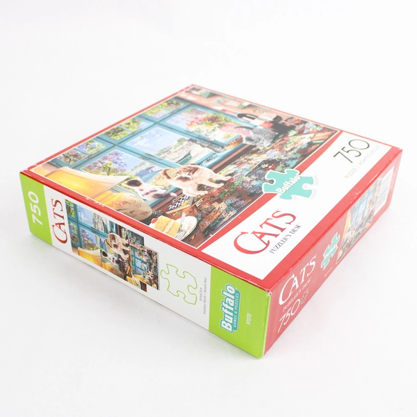 Buffalo Games Cats Puzzler's Desk 750 Piece Jigsaw Puzzle Brand New