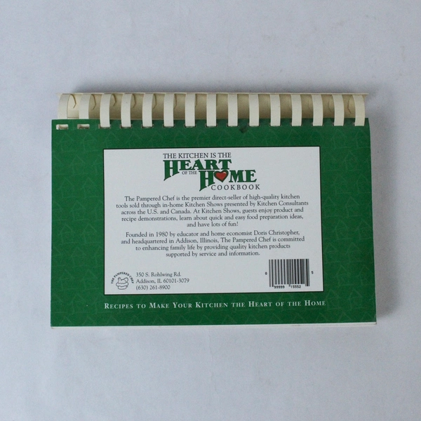 Pampered Chef The Kitchen is the Heart of the Home Cookbook 1999 - Stains