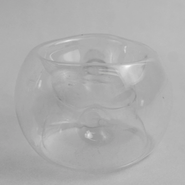 Lot of 6 Dextelle International Pretty Set-Up Glass Napkin & Flower Holders