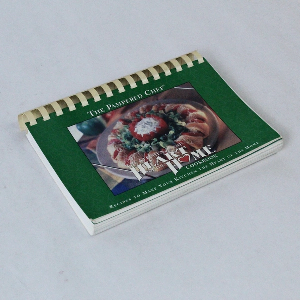 Pampered Chef The Kitchen is the Heart of the Home Cookbook 1999 - Stains