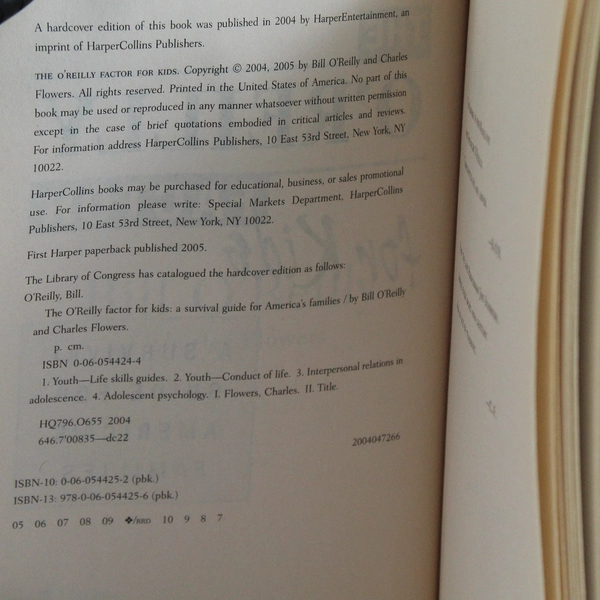 Lot of 2 The O'Reilly Factor Books by Bill O'Reilly 2002 & 2005 Paperback
