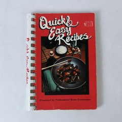 Quick & Easy Recipes Cookbook, California Cookbook Co, Pre-Owned, Spiral Bound