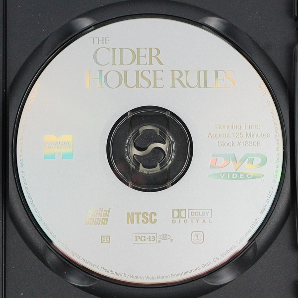 The Cider House Rules DVD 1999 Buena Vista Home Entertainment Tobey Maguire