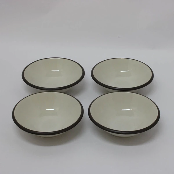 Set of 4 Red Vanilla Hampshire Cream HN 500 7.5" Cereal Bowls Dinnerware
