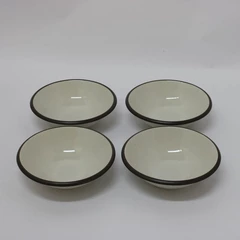 Set of 4 Red Vanilla Hampshire Cream HN 500 7.5" Cereal Bowls Dinnerware