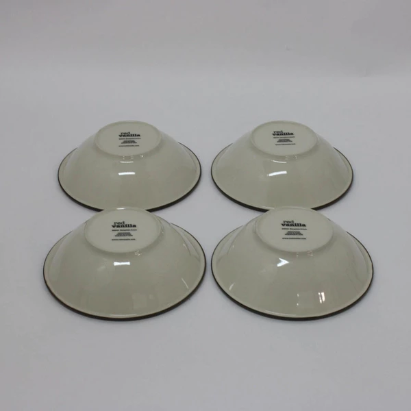 Set of 4 Red Vanilla Hampshire Cream HN 500 7.5" Cereal Bowls Dinnerware