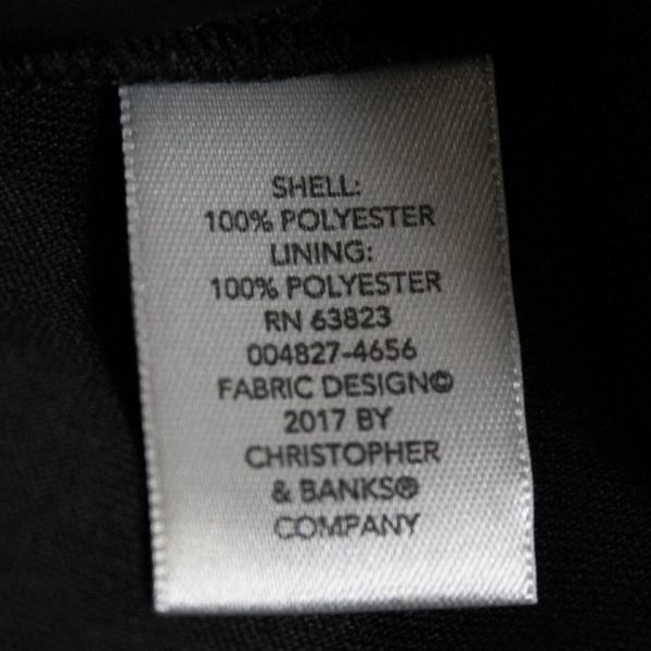 Christopher & Banks Chiffon A-Line Skirt with Rose Patterns Size L