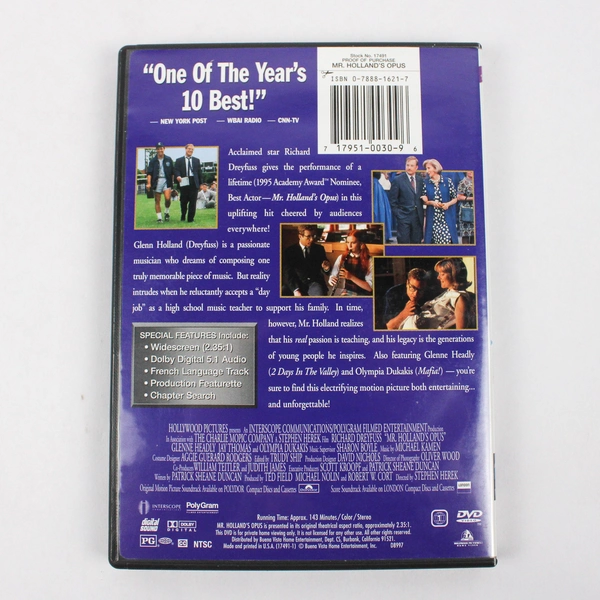 Mr. Holland's Opus DVD Drama Movie DVD
