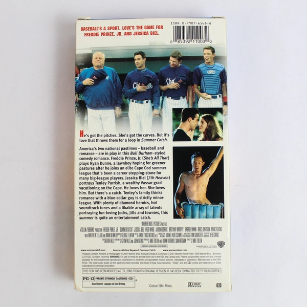 Summer Catch Comedy VHS by Warner Bros 2001