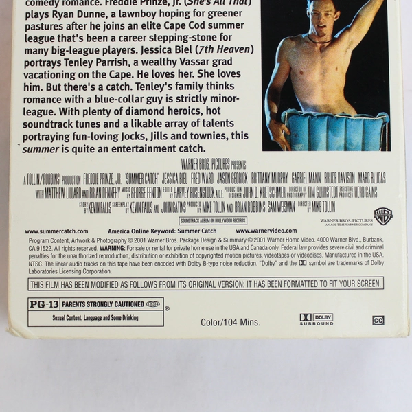 Summer Catch Comedy VHS by Warner Bros 2001