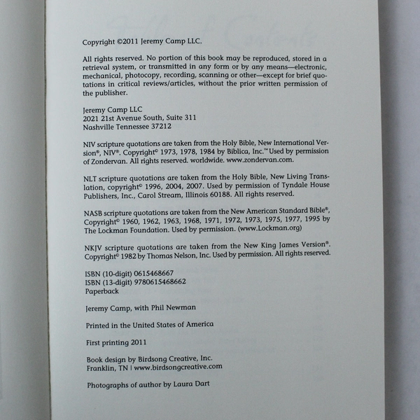 I Still Believe by Jeremy Camp & Phil Newman 2011 Paperback - Good Condition