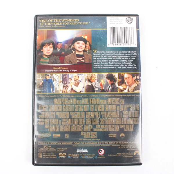 Hugo DVD Family Adventure Fantasy Movie Classic 2011