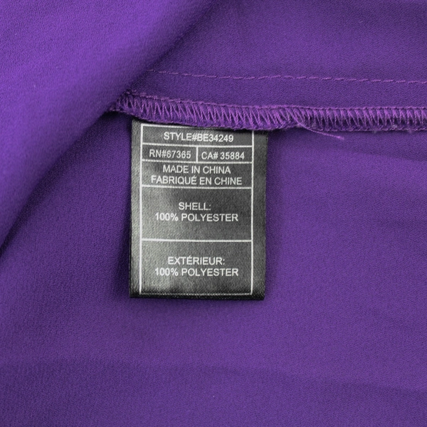 BB Dakota Women's Purple Sleeveless Blouse Top Size S 1/4 Button Up