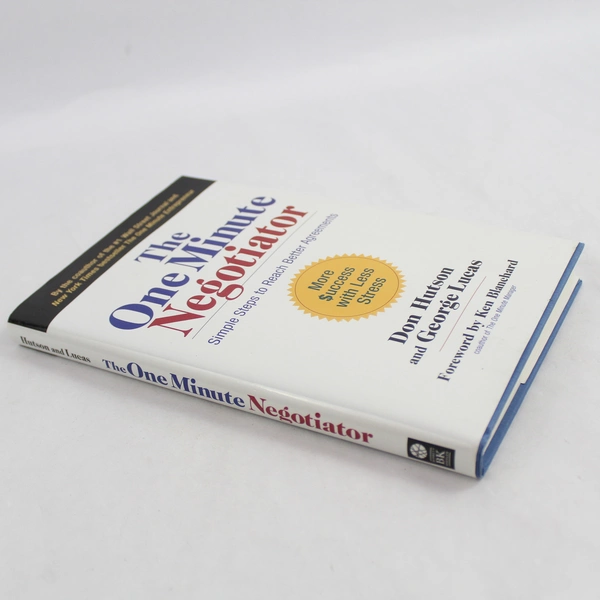 One Minute Negotiator by Don Hutson and George Lucas 2010 Berrett-Koehler HC DJ