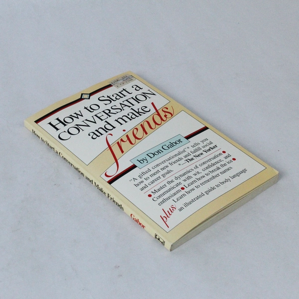 How to Start a Conversation & Make Friends by Don Gabor 1983 PB Book